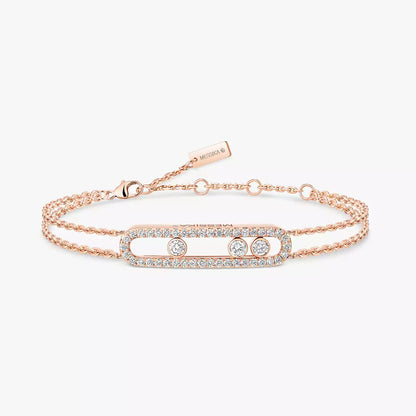 [moco jewelrys] Move Classique pavé bracelet