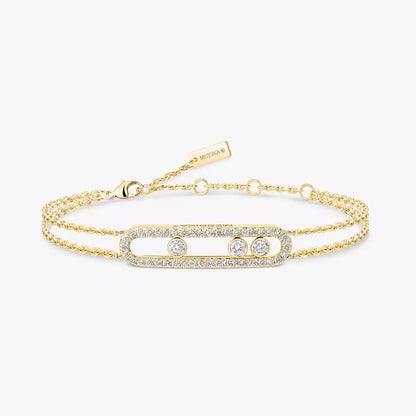 [moco jewelrys] Move Classique pavé bracelet