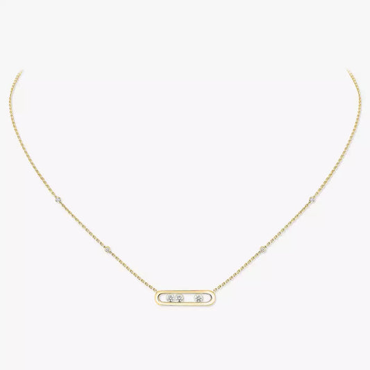 [moco jewelrys] Baby Move Gold Diamond Necklace