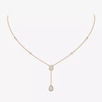 [Loco jewelrys]Gold Diamond Tie Necklace