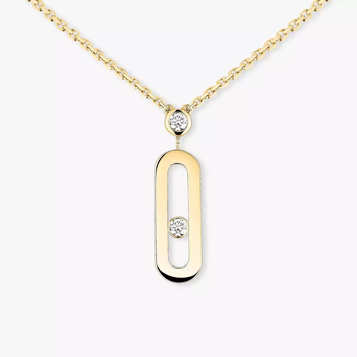 [Loco jewelrys] Move Uno Gold Diamond Long Necklace