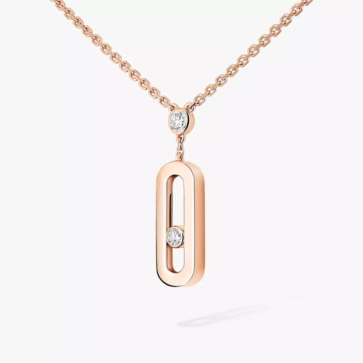 [moco jewelrys] Move Uno Gold Diamond Long Necklace
