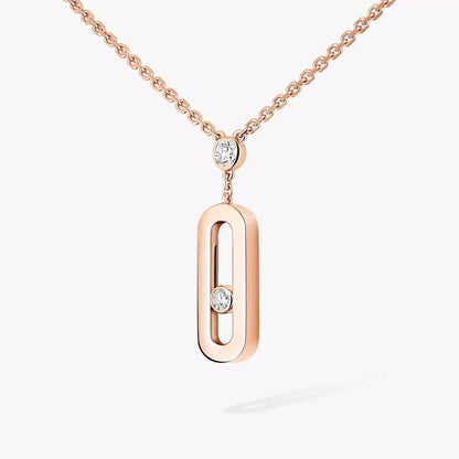 [moco jewelrys] Move Uno Gold Diamond Long Necklace