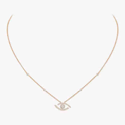 [moco jewelrys]Pave_ Diamond Necklace Lucky Eye
