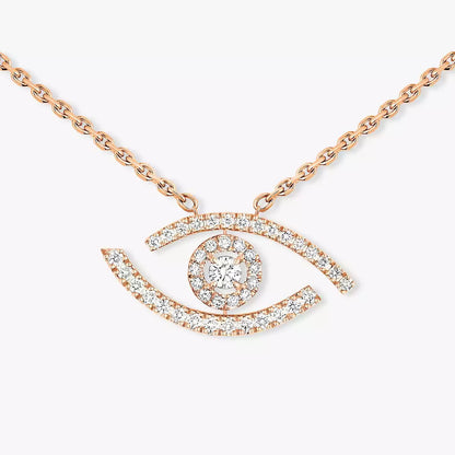 [moco jewelrys]Pave_ Diamond Necklace Lucky Eye
