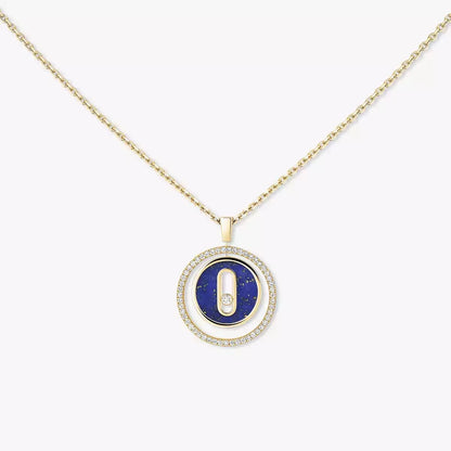 [moco jewelrys]Lucky Move Diamond Necklace in Rose Gold and White Mother-of-Pearl