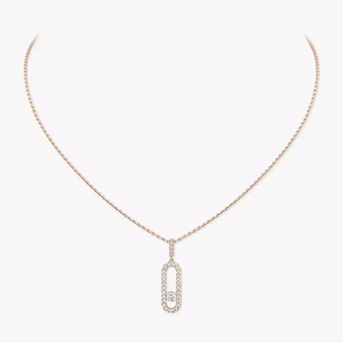 [moco jewelrys]Move Uno Diamond Necklace in Rose Gold
