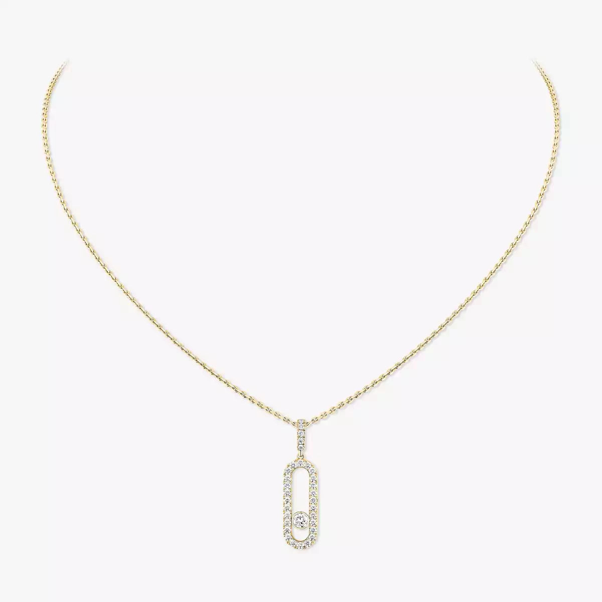 [moco jewelrys]Move Uno Diamond Necklace in Rose Gold