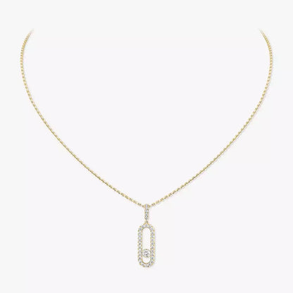 [moco jewelrys]Move Uno Diamond Necklace in Rose Gold