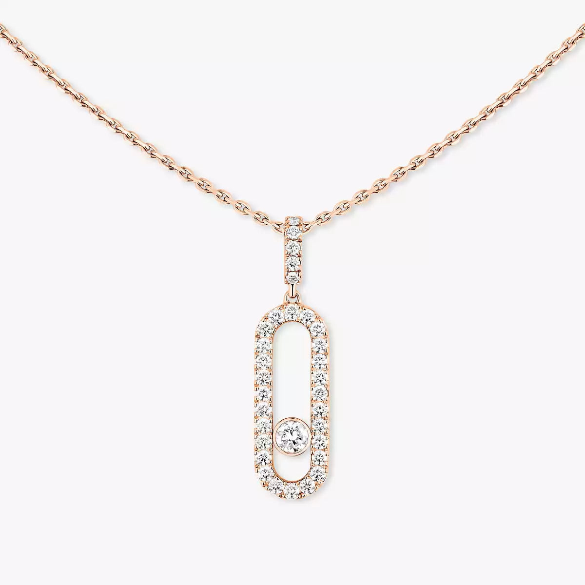 [moco jewelrys]Move Uno Diamond Necklace in Rose Gold