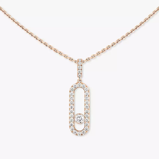 [moco jewelrys]Move Uno Diamond Necklace in Rose Gold