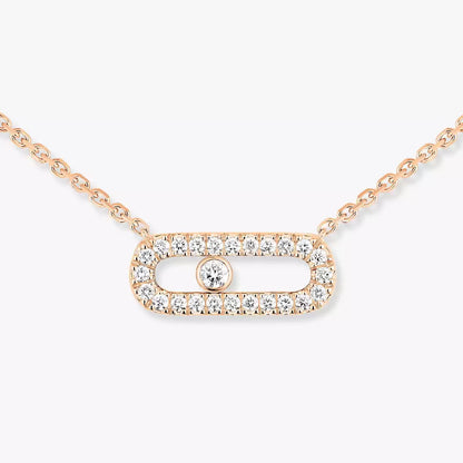 [moco jewelrys]Diamond Necklace Move Uno