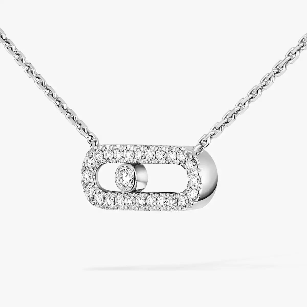 [moco jewelrys]Diamond Necklace Move Uno