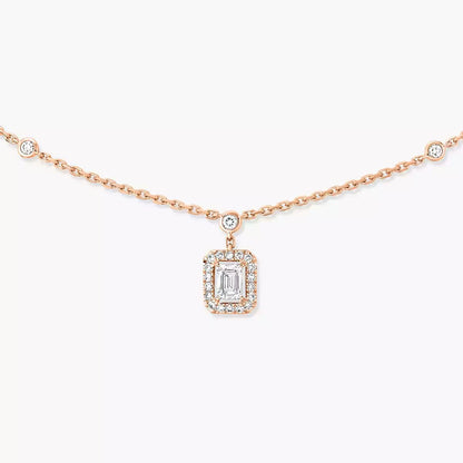 [moco jewelrys]My Twin Diamond Necklace in Silver