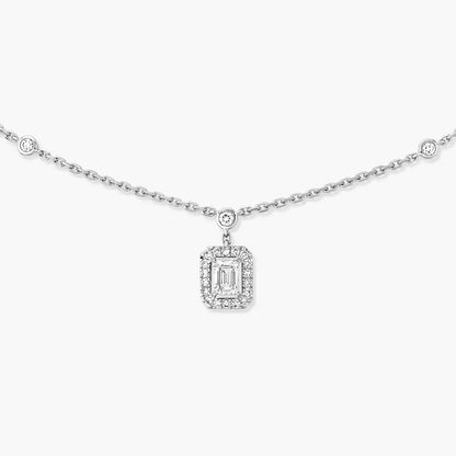 [moco jewelrys]My Twin Diamond Necklace in Silver