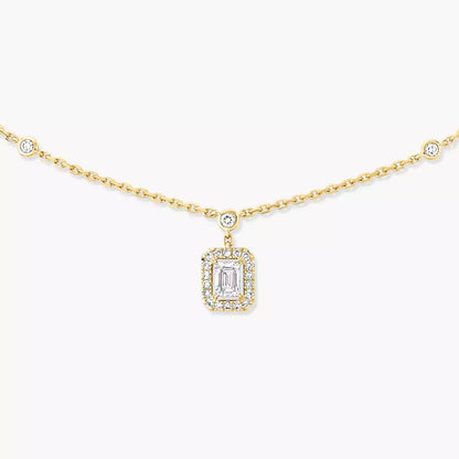 [moco jewelrys]My Twin Diamond Necklace in Silver