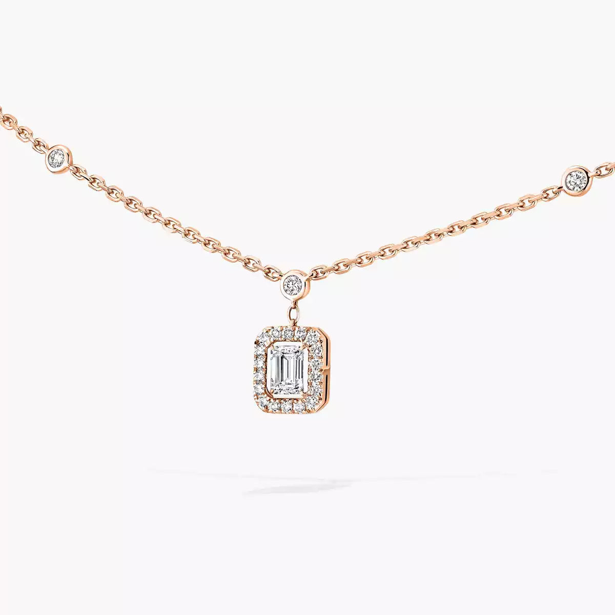 [moco jewelrys]My Twin Diamond Necklace in Silver