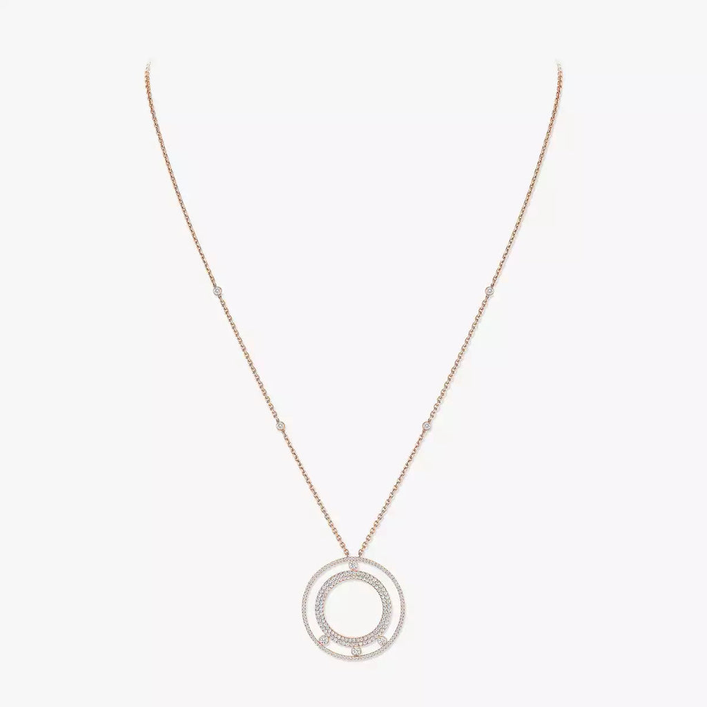[Loco jewelrys]Move Romane Long Pave_-Set Diamond Necklace