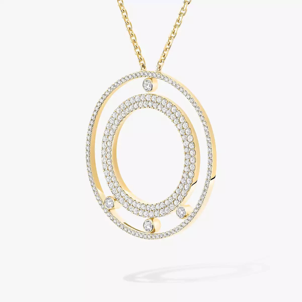 [moco jewelrys]Move Romane Long Pave_-Set Diamond Necklace