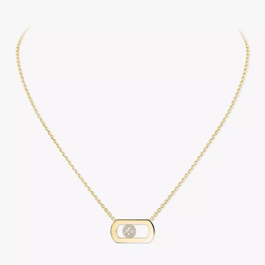 [moco jewelrys]So Move Diamond Necklace in Gold