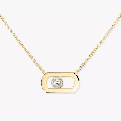 [moco jewelrys]So Move Diamond Necklace in Gold