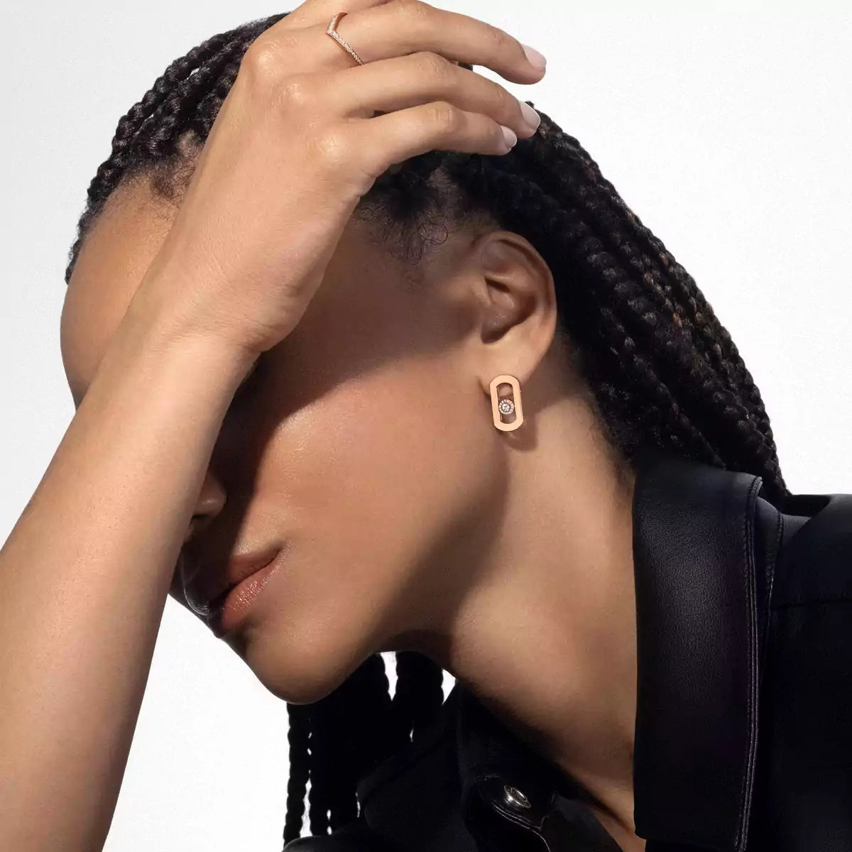 [moco jewelrys]So Move Diamond Earrings in Yellow Gold