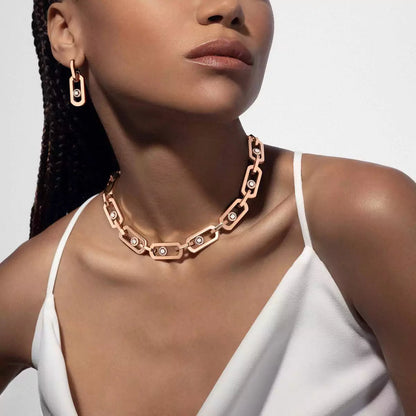 [moco jewelrys] So Move XL Diamond Hoop Earring
