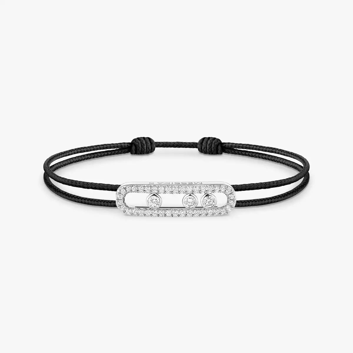 [moco jewelrys]Messika Care(s) pink cord pavé bracelet