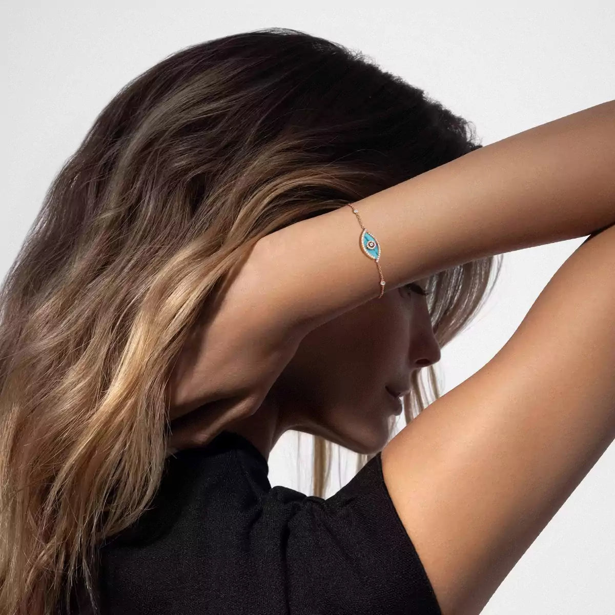 [moco jewelrys]Lucky Eye Diamond Bracelet