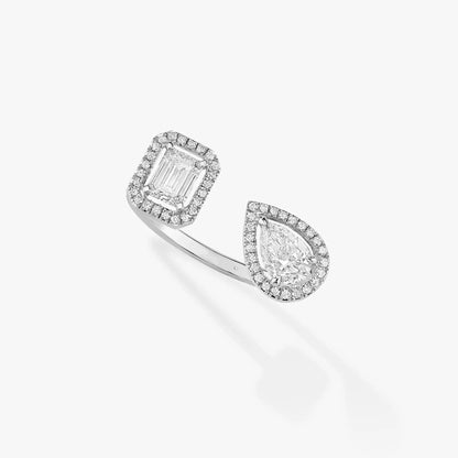 [moco jewelrys]MY TWIN TOI & MOI SILVER DIAMOND RING