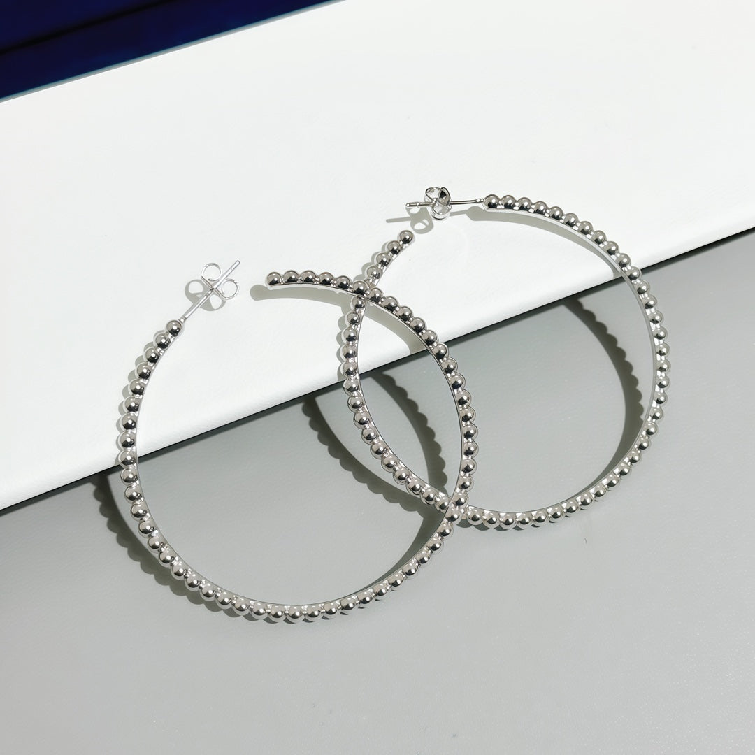 [moco jewelrys JURI] SMOOTH BEAD STUD EARRINGS