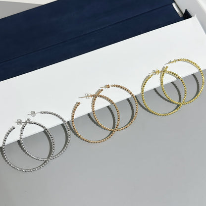 [moco jewelrys JURI] SMOOTH BEAD STUD EARRINGS