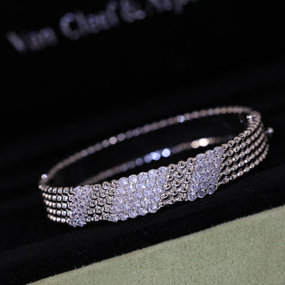 [moco jewelrys JURI]  FIVE-ROW DIAMOND BRACELET