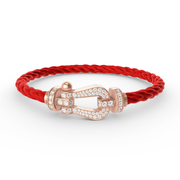 ??Loco?¡¥FORCE LARGE HORSESHOE FULL DIAMOND BRACELET ROSE GOLD