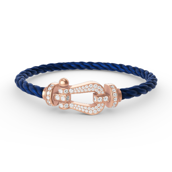 ??Loco?¡¥FORCE LARGE HORSESHOE FULL DIAMOND BRACELET ROSE GOLD