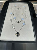 [??Loco?¡¥] 25 NEW CLOVER 15 MOTIFS PURPLE CHALCEDONY