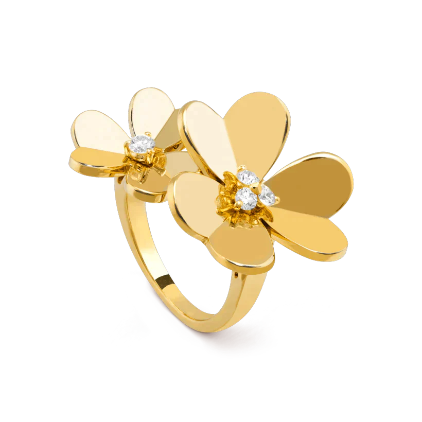 ??Loco?¡¥CLOVER COMOS GOLD DIAMOND RING
