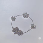 ??Loco?¡¥FRIVOLE SILVER 5 FLOWERS BRACELET