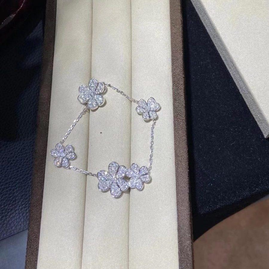 [moco jewellerys]フリヴォル シルバー 5フラワー ブレスレット
