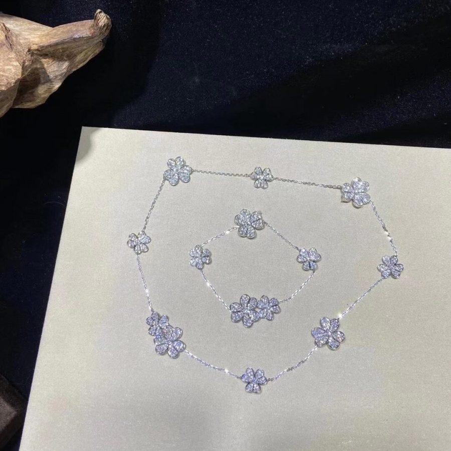 [moco jewellerys]フリヴォル シルバー 5フラワー ブレスレット