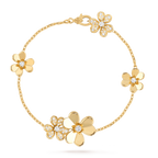 ??Loco?¡¥FRIVOLE GOLD 5 FLOWERS BRACELET