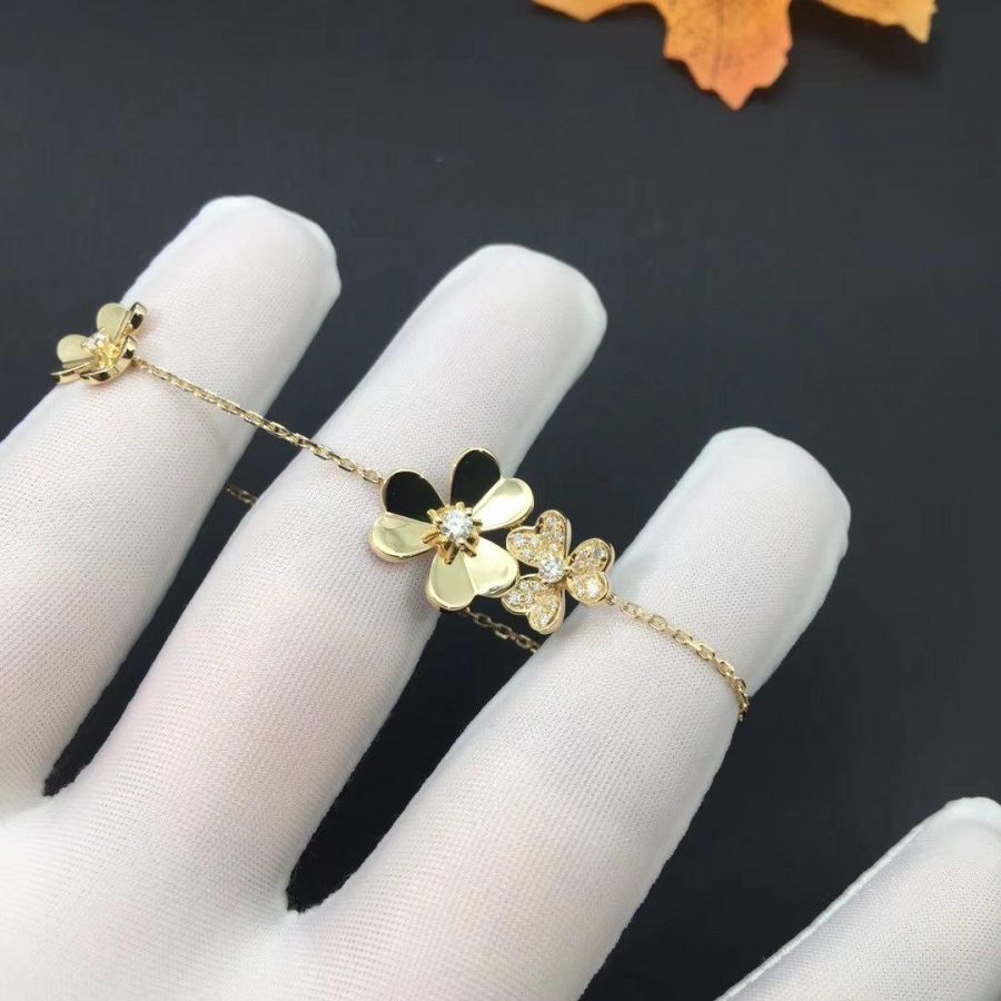 ??Loco?¡¥FRIVOLE GOLD 5 FLOWERS BRACELET