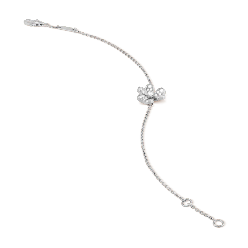 [moco jewelrys]FRIVOLE SILVER FLOWER DIAMOND BRACELET