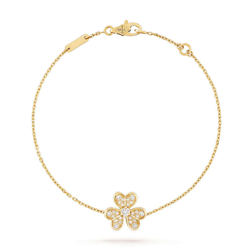 ??Loco?¡¥FRIVOLE GOLD FLOWER DIAMOND BRACELET