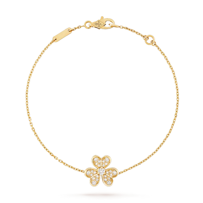 [moco jewellerys]フリヴォル ゴールド フラワー ダイヤモンド ブレスレット