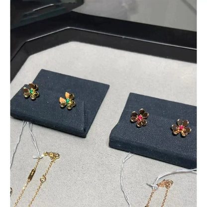 [moco jewelrys] FRIVOLE BLUMEN-OHRRINGE IN ROSA