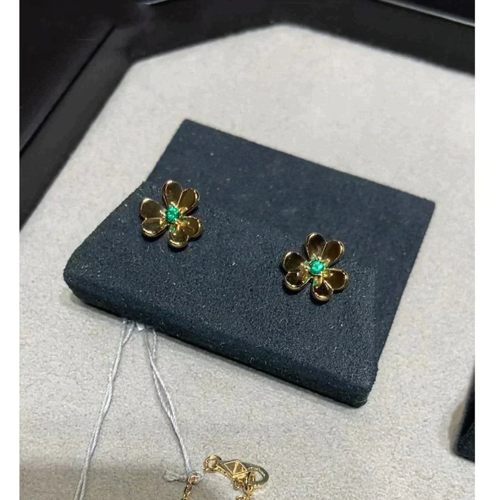 ??Loco?¡¥FRIVOLE  FLOWER MALACHITE EARRINGS