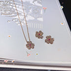 ??Loco?¡¥FRIVOLE ROSE GOLD FLOWER DIAMOND NECKLACE