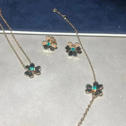 [moco jewellerys]フリヴォルフラワーマラカイトイヤリング