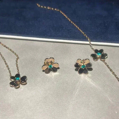 [moco jewellerys]フリヴォルフラワーマラカイトイヤリング